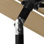 Sombrilla de 3 niveles con poste de aluminio gris taupé 2,5 m de vidaXL, Sombrillas - Ref: Foro24-313863, Precio: 77,52 €, De...