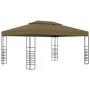 Carpa cenador de jardín con tira de luz LED 3x4m taupé 180 g/m² de , Carpas y cenadores - Ref: Foro24-3070310, Precio: 297,45...