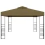 Carpa cenador de jardín con tira de luz LED 3x4m taupé 180 g/m² de , Carpas y cenadores - Ref: Foro24-3070310, Precio: 297,45...