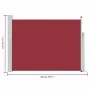 Toldo lateral retráctil de jardín rojo 120x500 cm de , Sombrillas - Ref: Foro24-48391, Precio: 100,12 €, Descuento: %