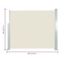 Toldo lateral retráctil 120x300 cm crema de , Sombrillas - Ref: Foro24-45360, Precio: 82,34 €, Descuento: %