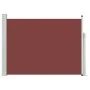 Toldo lateral retráctil de jardín marrón 120x500 cm de , Sombrillas - Ref: Foro24-48393, Precio: 81,92 €, Descuento: %