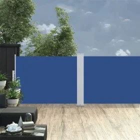 Toldo lateral retráctil azul 120x1000 cm de , Sombrillas - Ref: Foro24-48482, Precio: 69,28 €, Descuento: %