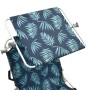 Tumbona plegable con toldo aluminio estampado de hojas de , Tumbonas - Ref: Foro24-310364, Precio: 67,00 €, Descuento: %