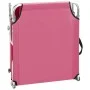Tumbona plegable con toldo aluminio rosa de , Tumbonas - Ref: Foro24-310363, Precio: 67,01 €, Descuento: %