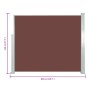 Toldo lateral retráctil 120x300 cm marrón de , Sombrillas - Ref: Foro24-45364, Precio: 81,32 €, Descuento: %
