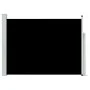 Toldo lateral retráctil de jardín negro 120x500 cm de , Sombrillas - Ref: Foro24-48388, Precio: 97,07 €, Descuento: %