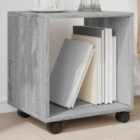 Armario con ruedas madera ingeniería gris Sonoma 37x33x42,5 cm de , Mesas auxiliares - Ref: Foro24-853133, Precio: 25,85 €, D...
