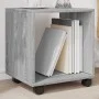 Engineered wood gray Sonoma 37x33x42.5 cm wheeled cabinet by , Side tables - Ref: Foro24-853133, Price: 25,85 €, Discount: %