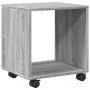 Engineered wood gray Sonoma 37x33x42.5 cm wheeled cabinet by , Side tables - Ref: Foro24-853133, Price: 25,85 €, Discount: %