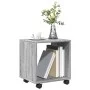 Engineered wood gray Sonoma 37x33x42.5 cm wheeled cabinet by , Side tables - Ref: Foro24-853133, Price: 25,85 €, Discount: %