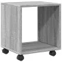 Engineered wood gray Sonoma 37x33x42.5 cm wheeled cabinet by , Side tables - Ref: Foro24-853133, Price: 25,85 €, Discount: %