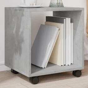 Armario con ruedas madera ingeniería gris hormigón 37x33x42,5cm de , Mesas auxiliares - Ref: Foro24-853131, Precio: 28,63 €, ...