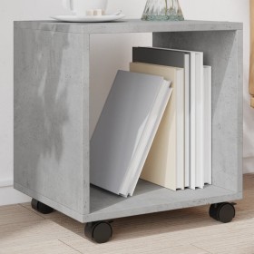 Armario con ruedas madera ingeniería gris hormigón 37x33x42,5cm de , Mesas auxiliares - Ref: Foro24-853131, Precio: 28,89 €, ...