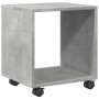 Armario con ruedas madera ingeniería gris hormigón 37x33x42,5cm de , Mesas auxiliares - Ref: Foro24-853131, Precio: 28,89 €, ...