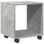 Wheeled cabinet made of gray concrete engineered wood, measuring 37x33x42.5cm. by , Side tables - Ref: Foro24-853131, Price: ...