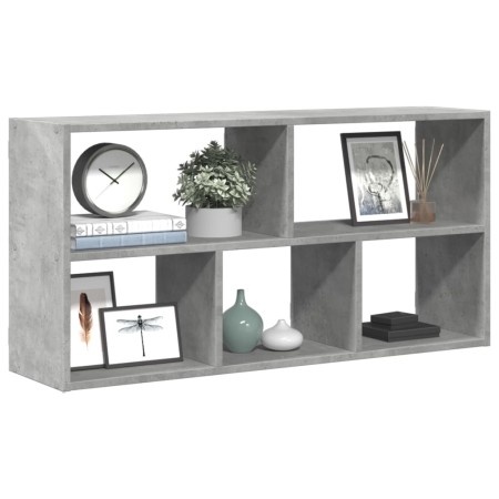 Estantería de pared madera ingeniería gris hormigón 100x25x50cm de , Estantes y estanterías - Ref: Foro24-853275, Precio: 53,...