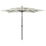 Sombrilla de 3 niveles con poste de aluminio arena 2,5x2,5 m de vidaXL, Sombrillas - Ref: Foro24-313836, Precio: 76,23 €, Des...
