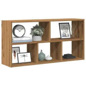 Estante de pared madera ingeniería roble artisian 100x25x50 cm de , Estantes y estanterías - Ref: Foro24-853280, Precio: 57,6...