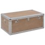Caja de almacenaje madera maciza abeto marrón 91x52x40 cm en Baúles de almacenamiento | Comprar online en Foru.es