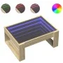 Mesa de centro con Infinity LED roble Sonoma 70x53x30 cm de , Mesas de centro - Ref: Foro24-847632, Precio: 81,06 €, Descuent...