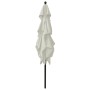 Sombrilla de 3 niveles con poste de aluminio arena 2,5x2,5 m de vidaXL, Sombrillas - Ref: Foro24-313836, Precio: 76,23 €, Des...