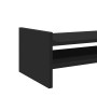 Soporte para monitor madera maciza de pino negro 100x27x20 cm de , Bases y elevadores para ordenadores - Ref: Foro24-854788, ...