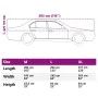 Funda para coche con ganchos media plateado PEVA L de , Cubiertas para almacenamiento de automóviles - Ref: Foro24-4008959, P...