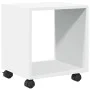 Rollschrank aus weißem Ingenieurholz mit Rädern, 37x33x42,5 cm. von , Seitentische - Ref: Foro24-853128, Preis: 32,56 €, Raba...