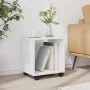 Rollschrank aus weißem Ingenieurholz mit Rädern, 37x33x42,5 cm. von , Seitentische - Ref: Foro24-853128, Preis: 32,56 €, Raba...