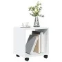 Rollschrank aus weißem Ingenieurholz mit Rädern, 37x33x42,5 cm. von , Seitentische - Ref: Foro24-853128, Preis: 32,56 €, Raba...