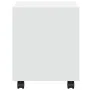 Rollschrank aus weißem Ingenieurholz mit Rädern, 37x33x42,5 cm. von , Seitentische - Ref: Foro24-853128, Preis: 32,56 €, Raba...