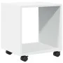 Rollschrank aus weißem Ingenieurholz mit Rädern, 37x33x42,5 cm. von , Seitentische - Ref: Foro24-853128, Preis: 32,56 €, Raba...