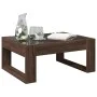 Mesa de centro con Infinity LED marrón roble 70x53x30 cm de , Mesas de centro - Ref: Foro24-847636, Precio: 83,84 €, Descuent...