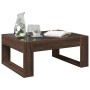 Mesa de centro con Infinity LED marrón roble 70x53x30 cm de , Mesas de centro - Ref: Foro24-847636, Precio: 85,46 €, Descuent...