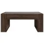 Mesa de centro con Infinity LED marrón roble 70x53x30 cm de , Mesas de centro - Ref: Foro24-847636, Precio: 83,84 €, Descuent...