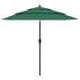 Sombrilla de 3 niveles con poste de aluminio verde 2,5 m de vidaXL, Sombrillas - Ref: Foro24-313861, Precio: 67,94 €, Descuen...