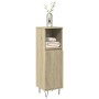 Armario de baño madera contrachapada roble Sonoma 30x30x100 cm de , Muebles de baño - Ref: Foro24-849671, Precio: 52,09 €, De...