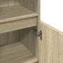 Armario de baño madera contrachapada roble Sonoma 30x30x100 cm de , Muebles de baño - Ref: Foro24-849671, Precio: 52,09 €, De...
