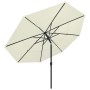 Sombrilla de 3 niveles con poste de aluminio arena 3,5 m de vidaXL, Sombrillas - Ref: Foro24-313876, Precio: 101,11 €, Descue...