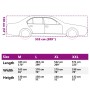 Funda de coche para Sedan con correas hebilla plateado XL de , Cubiertas para almacenamiento de automóviles - Ref: Foro24-400...