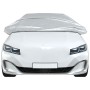 Funda para coche con ganchos media plateado XL de , Cubiertas para almacenamiento de automóviles - Ref: Foro24-4008935, Preci...