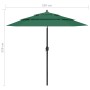 Sombrilla de 3 niveles con poste de aluminio verde 2,5 m de vidaXL, Sombrillas - Ref: Foro24-313861, Precio: 67,94 €, Descuen...