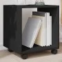 Armario con ruedas madera ingeniería negro 37x33x42,5 cm by , Side tables - Ref: Foro24-853129, Price: 31,62 €, Discount: %