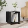 Armario con ruedas madera ingeniería negro 37x33x42,5 cm by , Side tables - Ref: Foro24-853129, Price: 31,62 €, Discount: %