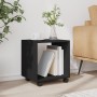 Armario con ruedas madera ingeniería negro 37x33x42,5 cm de , Mesas auxiliares - Ref: Foro24-853129, Precio: 32,11 €, Descuen...