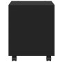 Armario con ruedas madera ingeniería negro 37x33x42,5 cm de , Mesas auxiliares - Ref: Foro24-853129, Precio: 32,11 €, Descuen...