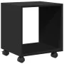 Armario con ruedas madera ingeniería negro 37x33x42,5 cm by , Side tables - Ref: Foro24-853129, Price: 31,62 €, Discount: %