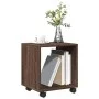 Rollschrank aus braunem Eichenholz 37x33x42,5 cm. von , Seitentische - Ref: Foro24-853134, Preis: 30,82 €, Rabatt: %