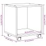 Rollschrank aus braunem Eichenholz 37x33x42,5 cm. von , Seitentische - Ref: Foro24-853134, Preis: 30,82 €, Rabatt: %